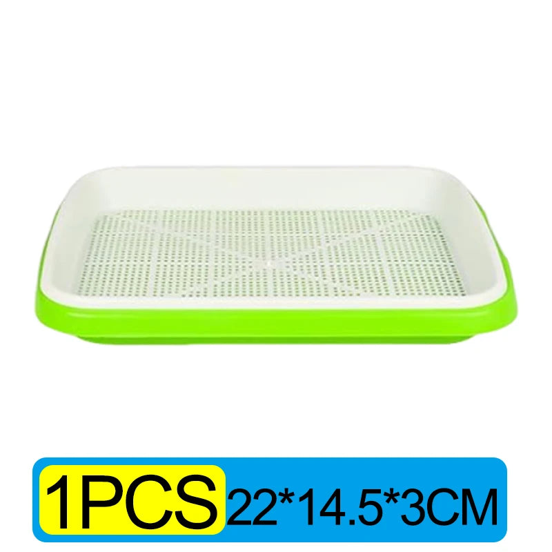 Garden Germination Tray Plant Seeds Pot Double Layer Arc Soilless Hydroponics Growing System Seedling Pots Gardening Accessories