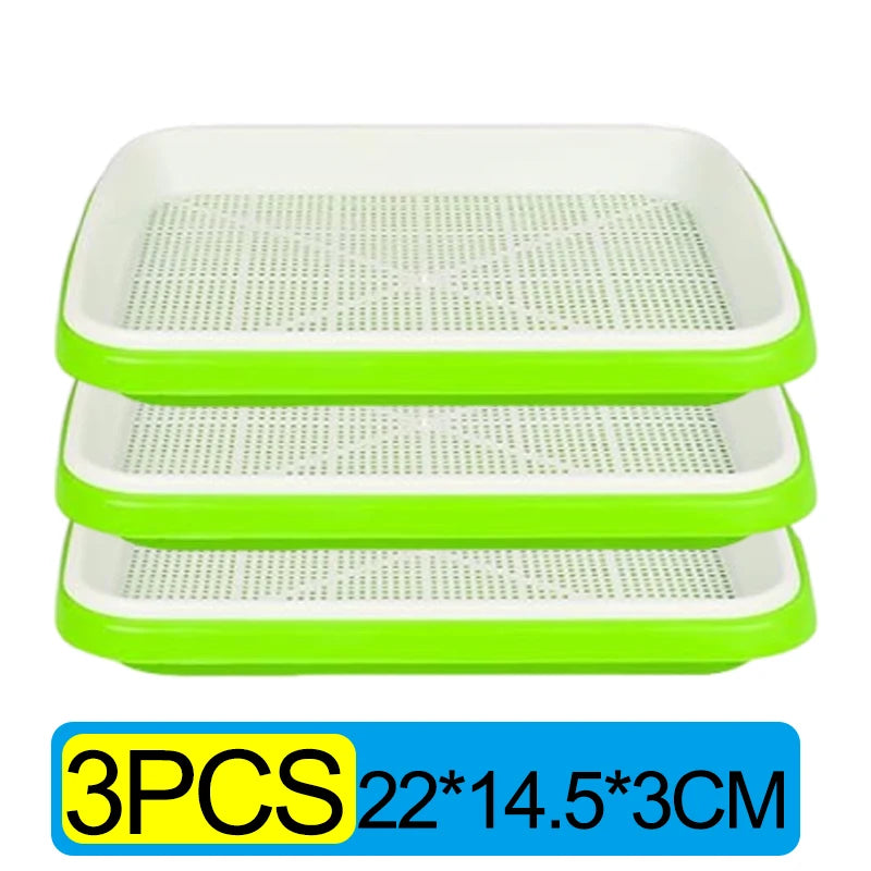 Garden Germination Tray Plant Seeds Pot Double Layer Arc Soilless Hydroponics Growing System Seedling Pots Gardening Accessories
